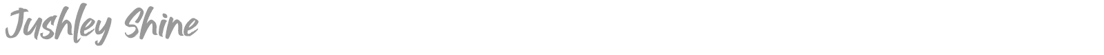 Jushley Shine font preview